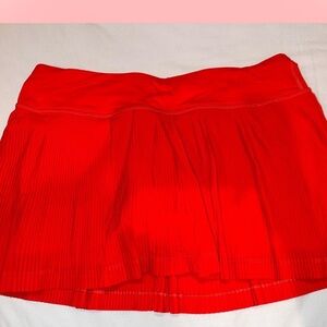 Lululemon Athletica Vibrant Red Skort